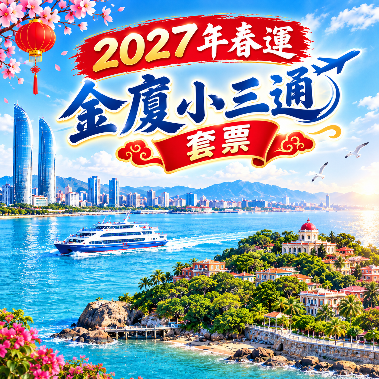 春節特輯～～金廈-廈門 (小三通套票)
